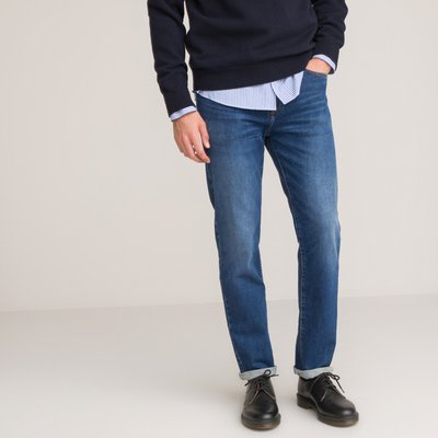 Jean regular en coton bio, Signature HUGUES LA REDOUTE COLLECTIONS