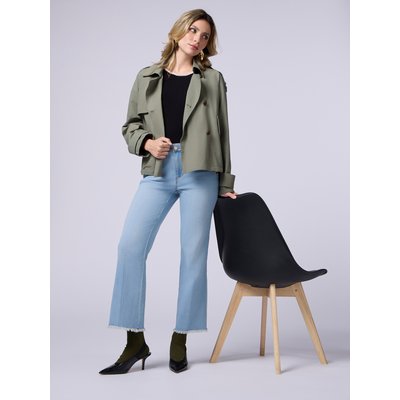 Jean réalisé en denim de coton mélangé avec traitement stone washed OLTRE
