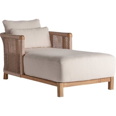 Chaise longue bohème S.TRENA en bois RECOLLECTION