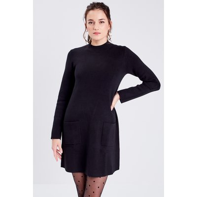 Robe pull droite avec poches CACHE CACHE