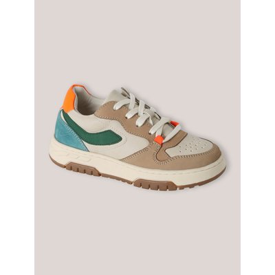 Baskets multicolores en cuir CYRILLUS