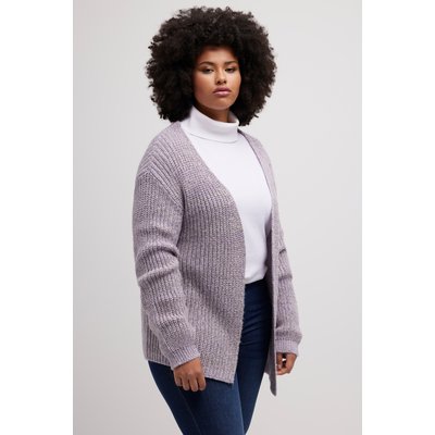 Cardigan, effet métallisé, oversize ULLA POPKEN