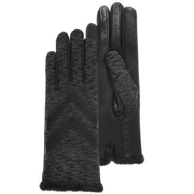 Gants tactiles en tissu recyclé, doublés chaud, taille unique ISOTONER