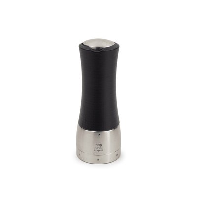 Moulin à poivre manuel u'Select en inox et bois noir mat 16 cm Madras PEUGEOT