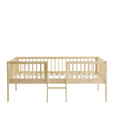 Cadre de lit pour enfant avec échelle en bois 90x190cm - SASHA DRAWER