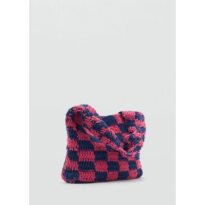 Sac crochet carreaux MANGO TEEN