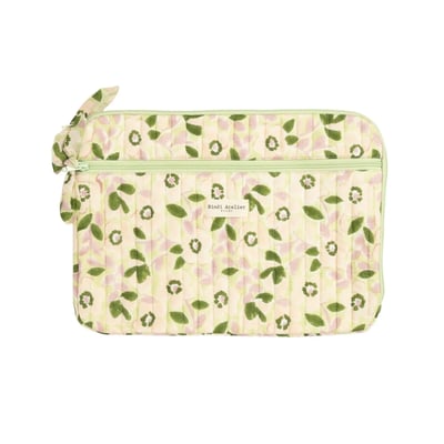 Pochette d'ordinateur en coton 13" Amelia BINDI ATELIER