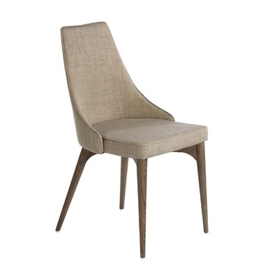 Chaise en tissu avec pieds en bois noyer ANGEL CERDA