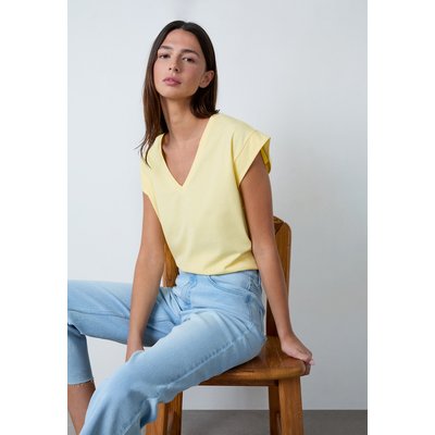 T-shirt col v 100% coton biologique JOSS ETAM