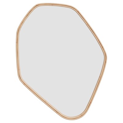 Miroir organique en rotin 80x60 cm - TSERI RENDEZ-VOUS DÉCO