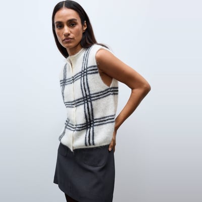 Cardigan sans manche en Alpaga MONOPRIX