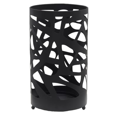 Range Parapluie Design Entrée Porte-parapluie Métal Carré DRW | Motif Arbre De Vie Doré | Dimensions 15,5 X 15,5 X 49 Cm | Déco Entrée, Bureau, Salon Porte-parapluie Doré élégant