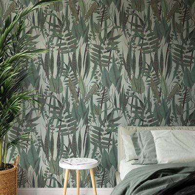 Papier peint verdure et plantes boisées de la forêt - 425x260 cm (l x h) LA TOUCHE ORIGINALE