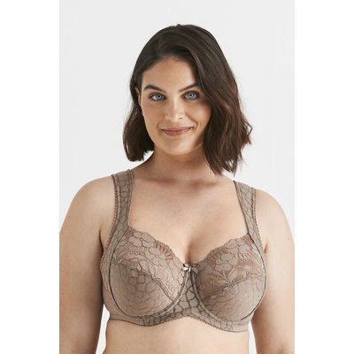 Soutien gorge emboitant jacquard et dentelle MISS MARY OF SWEDEN