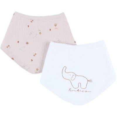Lot de 2 bavoirs bandanas NOUKIE'S