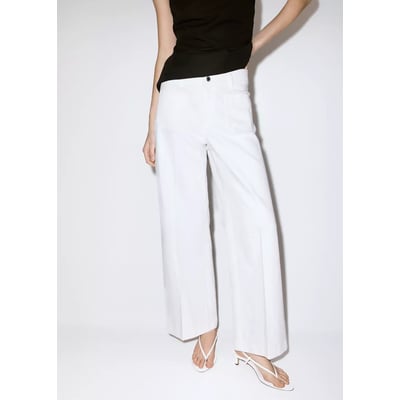 Jean large taille haute MANGO