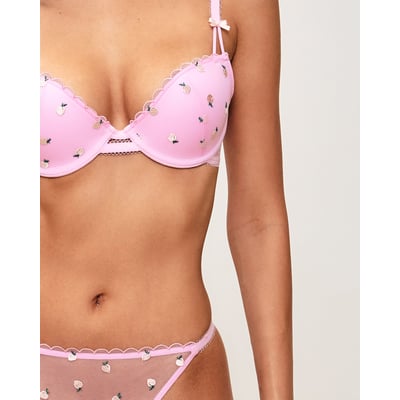Soutien-gorge ampliforme en tulle broderies pêches PECHEPICANTIZ UNDIZ