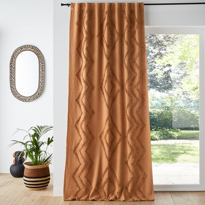 Assa Tufted Hidden Hook 100% Cotton Curtain LA REDOUTE INTERIEURS