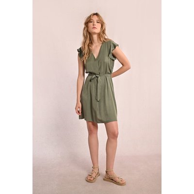 Robe courte ceinturée manches courtes MOLLY BRACKEN