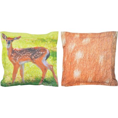 Coussin extérieur imperméable daim 41,5 x 41,5 x 10 cm JARDINDECO