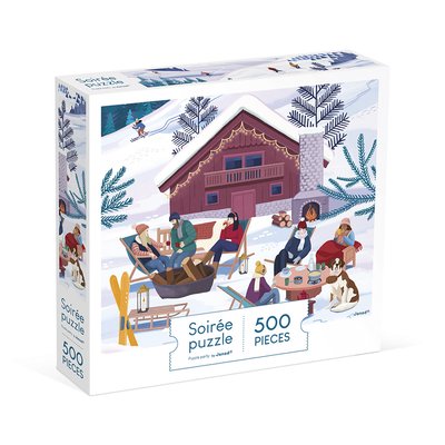 Puzzle Adulte 500 Pcs, Hiver À La Montagne JANOD