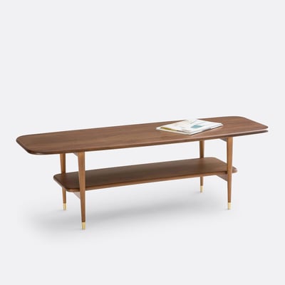 Ronda Vintage Walnut Veneer Coffee Table LA REDOUTE INTERIEURS
