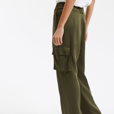Pantalón cargo recto Lyocell LA REDOUTE COLLECTIONS