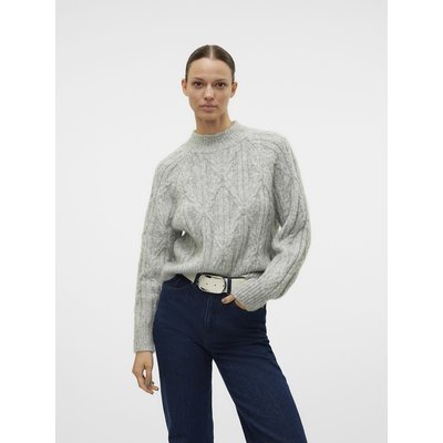Pull col montant, maille torsadée VERO MODA