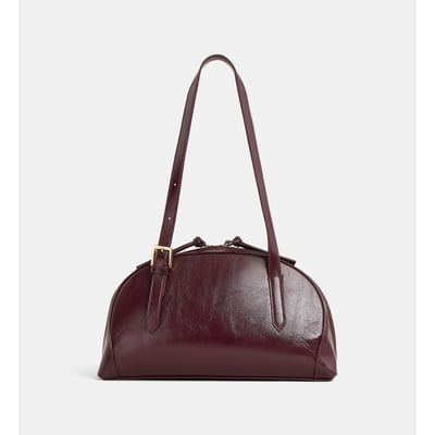 Sac à main dôme tiana vernis effet froissé GALERIES LAFAYETTE