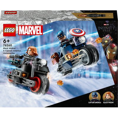Marvel Les motos de Black Widow et de Captain America LEGO