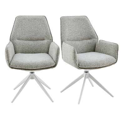 Chaise pivotante à accoudoirs (lot de 2) CORTINA PIER IMPORT