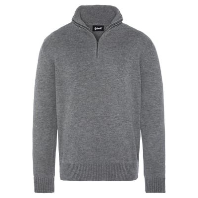 Pull camionneur anthracite en lambswool SCHOTT