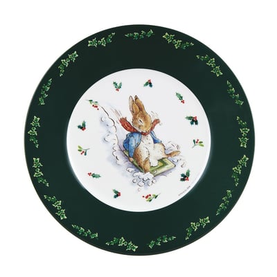 Assiette Pierre Lapin Noël 20 cm PETIT JOUR