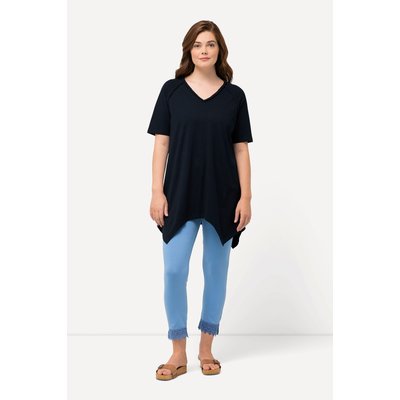 T-shirt, finition en pointe, col en V ULLA POPKEN