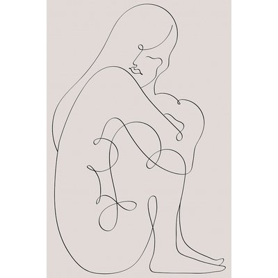 Tableau Pudeur line art HEXOA