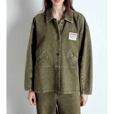 Giacca larga con bottoni in denim, UZATOWN AMERICAN VINTAGE