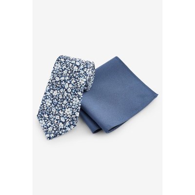 Cravate à fleurs pochette NEXT