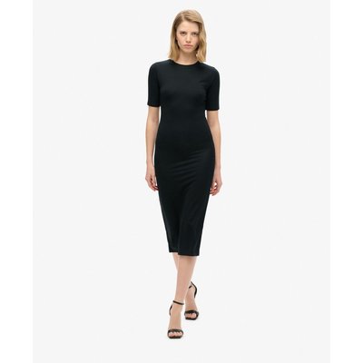Robe mi-longue en jersey à manches courtes SUPERDRY