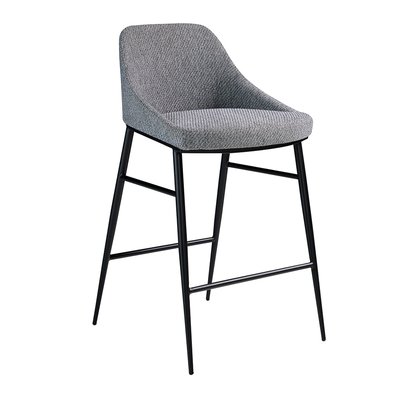 Tabouret en tissu avec pieds en acier ANGEL CERDA