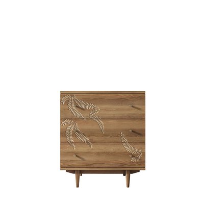 Комод 3 ящика с растением из ясеня SO'HOME