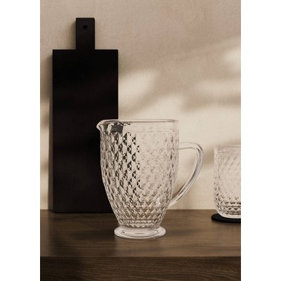 Carafe en verre à relief géométrique MANGO HOME