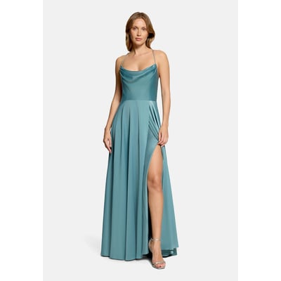 Robe de soirée à encolure bénitier VERA MONT
