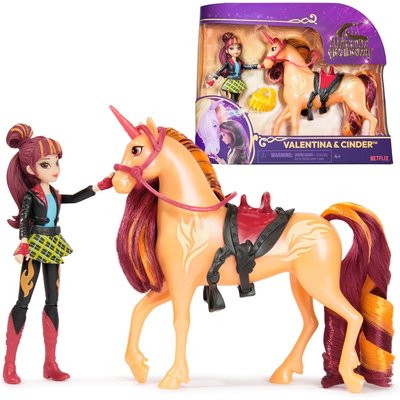 Unicorn Academy Licorne Cinder et Poupée mannequin Valentina SPIN MASTER