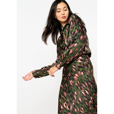 Chemise en satin à imprimé léopard LOLALIZA