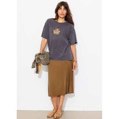 Jupe midi en jersey uni PROMOD