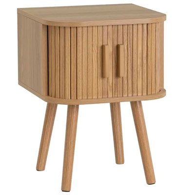 Table de chevet bois portes coulissantes 40x40x53cm WADIGA