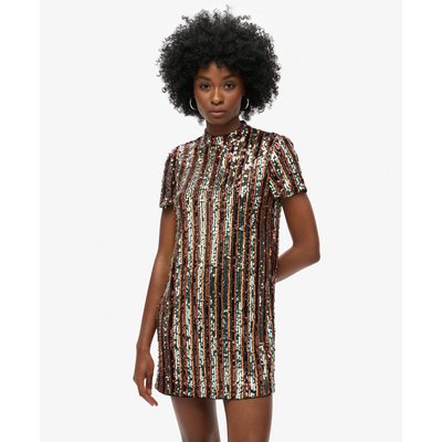 Robe t-shirt courte à sequins SUPERDRY