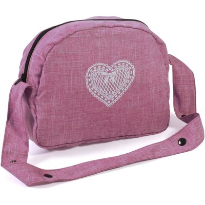 Sac à langer pour poussettes de poupées jean rose BAYER CHIC 2000