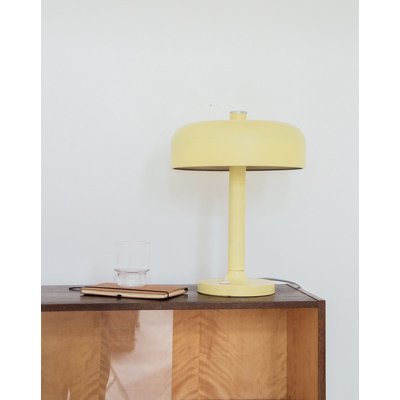 Lampe à poser jaune Julia N°209 - Bon état DEBONGOUT