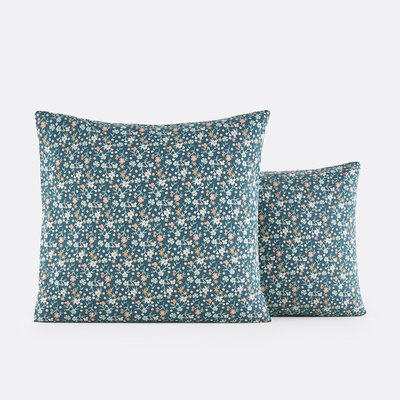 Jane Floral 100% Washed Cotton Pillowcase LA REDOUTE INTERIEURS